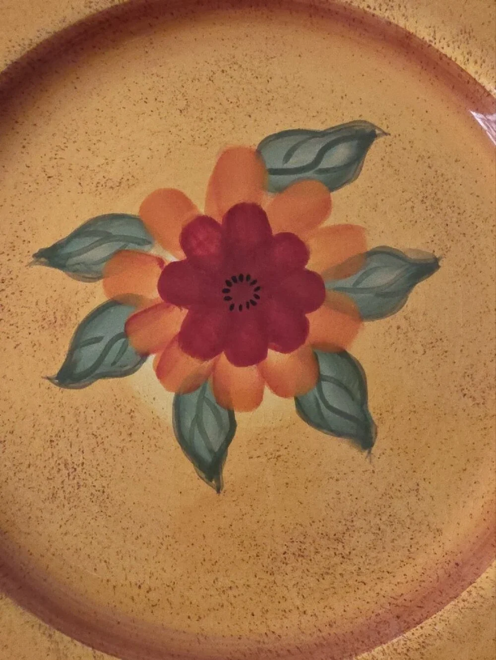 Casa Cristina Home Collection By Cbk Vintage Floral Decorative Dinner Plate